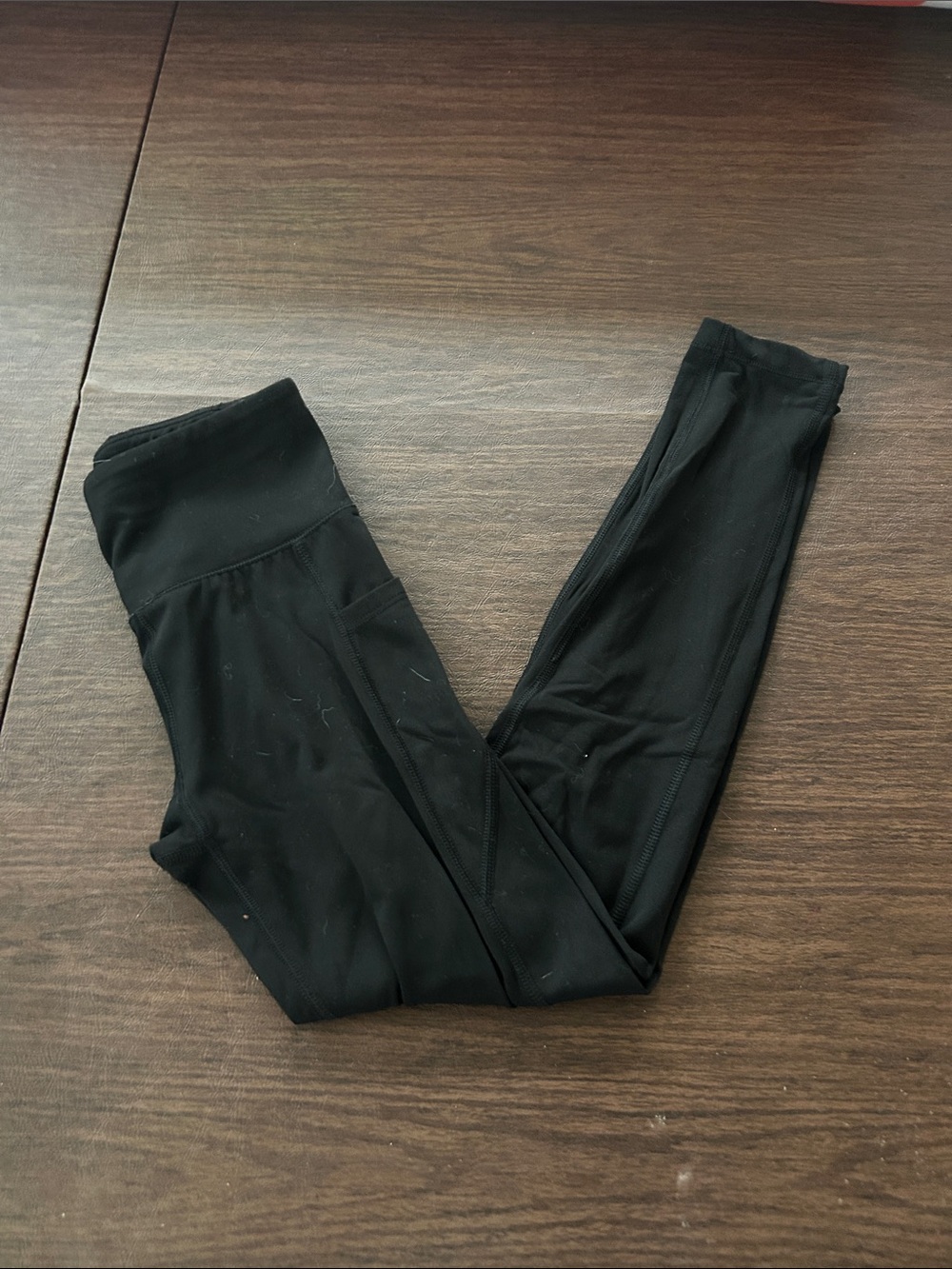 Aeropostale Black High-Waist Active Leggings with Pockets